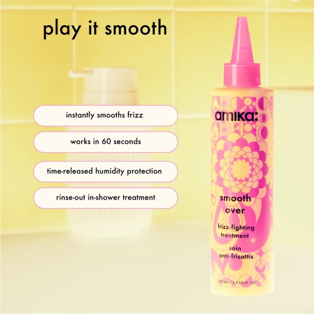 Amika - smooth over frizz fighting treatment 200ml rinse out conditioner - Picture 7 of 8
